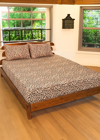 Leopar Desenli çarşaf takımı