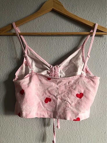 s Beden pembe Renk Asos büzgülü crop
