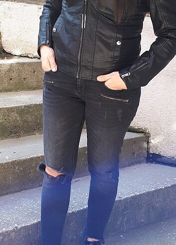 ZARA JEAN FÜME RENGI 38 BEDEN LIKRALI, hicbir sorunu yok cok rah