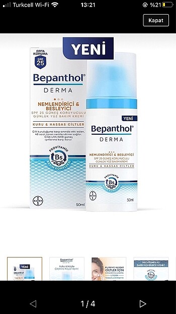 Bepanthol Derma Nemlendiri Krem