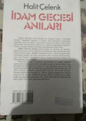 Halit Çelenk - İdam Gecesi Anıları