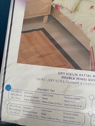 Beden yeşil Renk Çift kişilik nevresim takımı