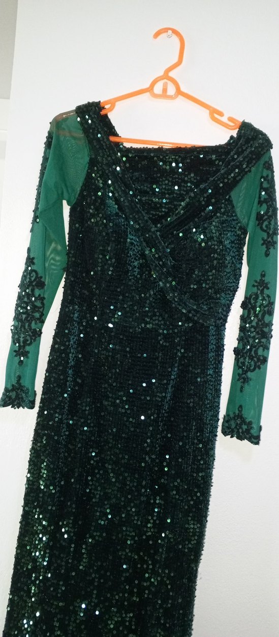 Abiye Elbise pul payet - Görsel 3