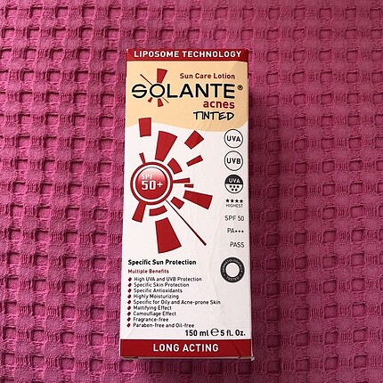Solante acnes tinted