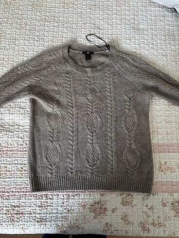 H&M H&M gri örgü kazak