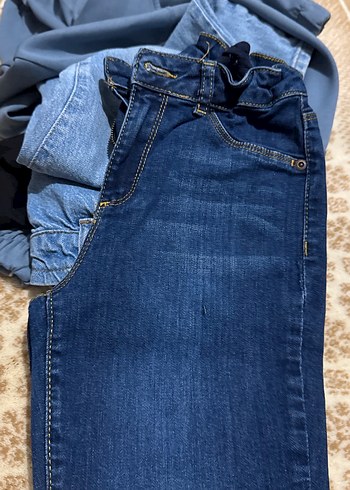 LC Waikiki Kadın Mavi Normcore Denim Pantolon