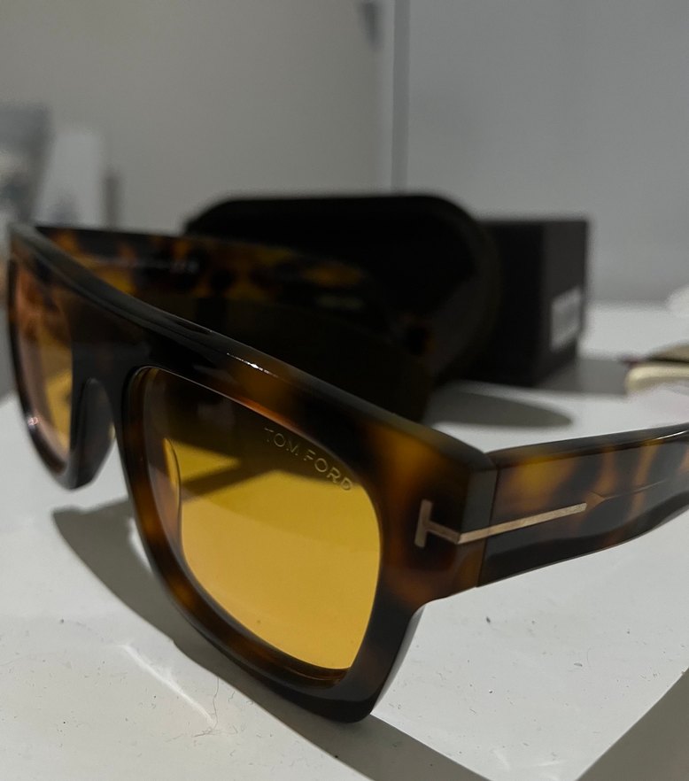 Kahverengi Transparan Kadın Güneş Gözlüğü - Görsel 4