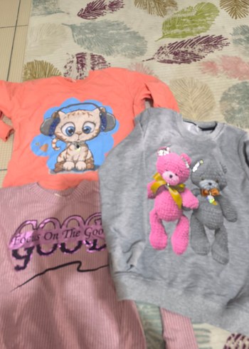 Beden kız çocuk sweatler