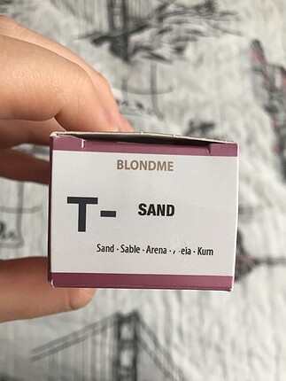 Blondme toning sand