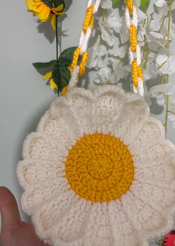 Zara Çiçek Desenli Örgü Bohem Kadın Plaj Çantası