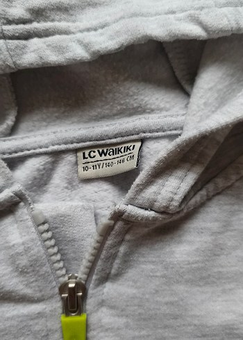 Erkek Çocuk Gri Fermuarlı Sweatshirt - Görsel 4