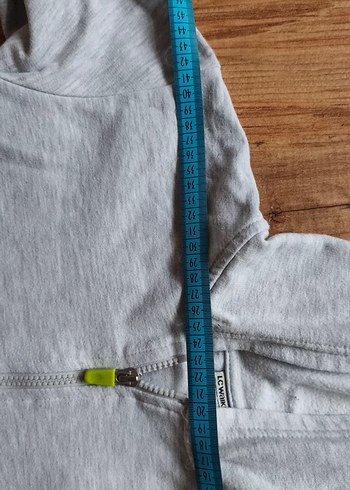 Erkek Çocuk Gri Fermuarlı Sweatshirt - Görsel 7