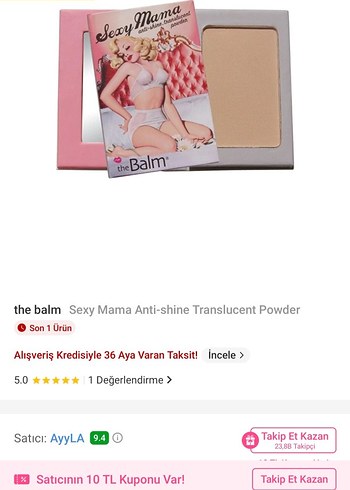 The Balm Sexy Mama Transparan Pudra | Etiketli & Orijinal - Görsel 2