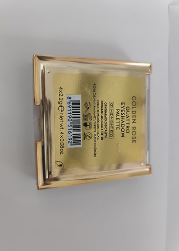  Golden Rose Quattro Eyeshadow Palette 01 Midnight Kiss - Görsel 3