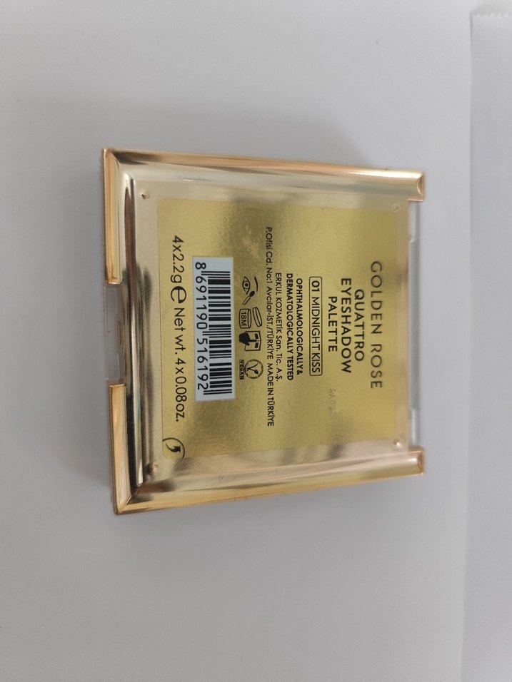  Golden Rose Quattro Eyeshadow Palette 01 Midnight Kiss - Görsel 3