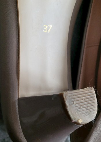 Bej Modern Klasik Kadın Topuklu Ayakkabı - Görsel 6