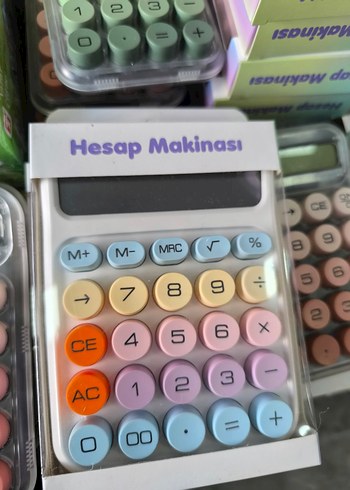 Diğer Pastel Renkli Eğitici Hesap Makinesi