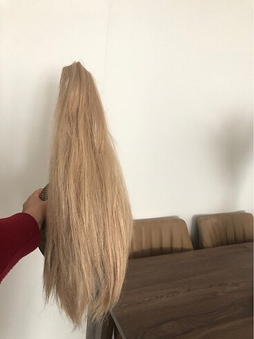 Beden Tokalı uzun sarı saç postiş
