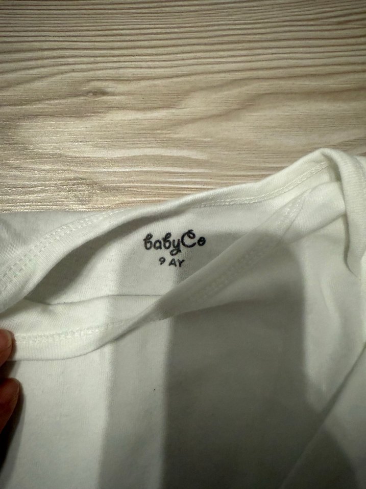 Uzun Kollu Beyaz Bebek  Erkek Body 2 adet - Görsel 2