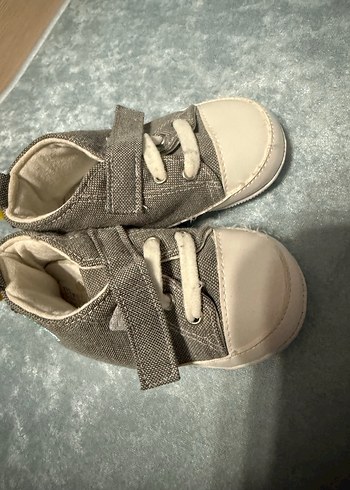 First Step Gri Erkek Bebek İlk Adım Ayakkabısı