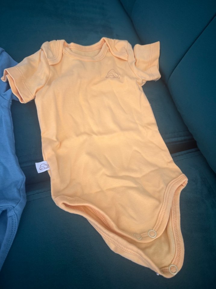 Üçlü Mavi Kısa Kollu Erkek Bebek Body - Görsel 4