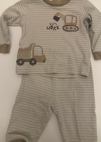 Erkek Bebek Uzun Kollu Pamuklu Örme Takım