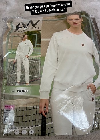 Beyaz Regular Fit Kadın Sweatshirt - Görsel 3