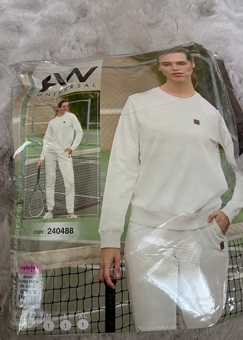 Beyaz Regular Fit Kadın Sweatshirt - Görsel 2