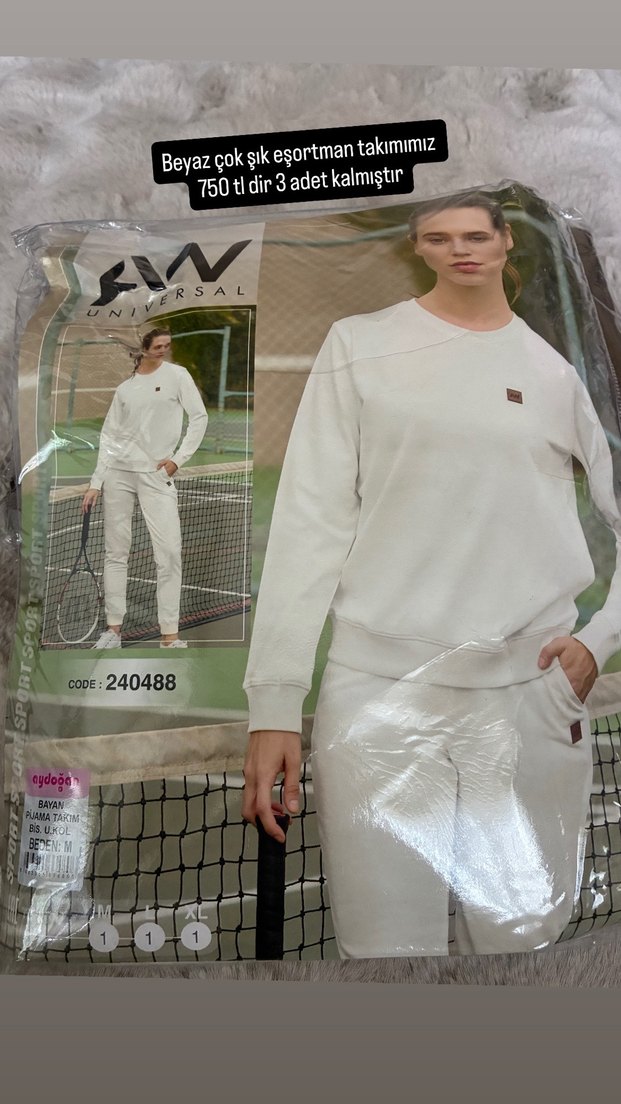 Beyaz Regular Fit Kadın Sweatshirt - Görsel 3