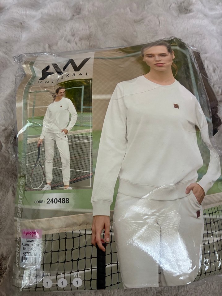 Beyaz Regular Fit Kadın Sweatshirt - Görsel 2