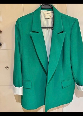 m Beden İNDİRİMMMMM Yeşil Mini Kadın Blazer Ceket
