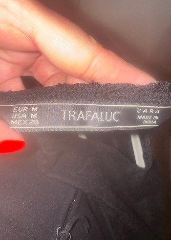 Zara Uzun Kollu Dantelli Siyah Tulum - Görsel 5