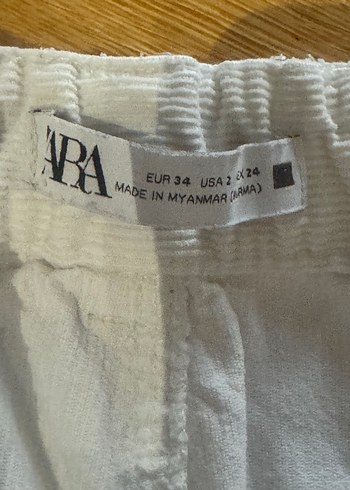 Zara Boyfriend Kadife pantolon - Görsel 3