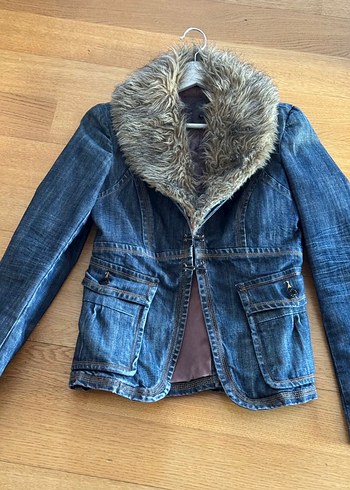 Fracomina Gri Kadın Denim Ceket - Görsel 4