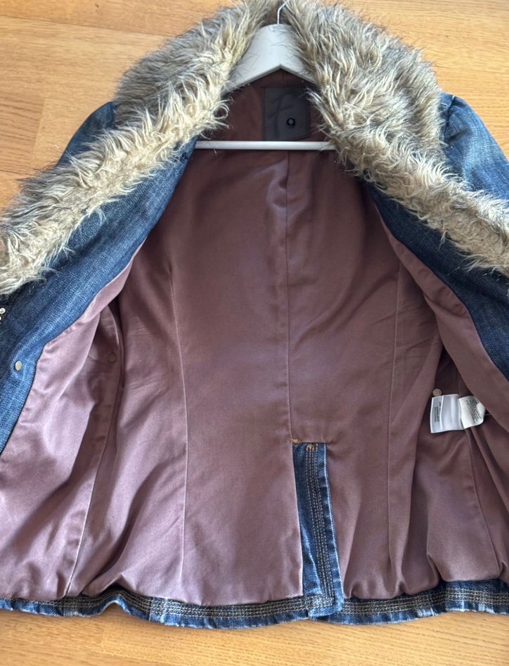 Fracomina  Gri Kadın Denim Ceket - Görsel 5