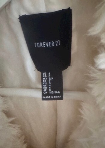 Forever 21 Beyaz Midi Kürk - Görsel 4