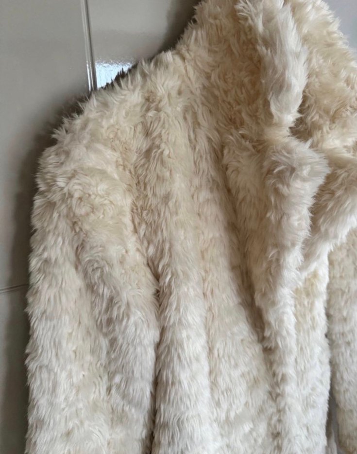 Forever 21 Beyaz Midi Kürk - Görsel 3