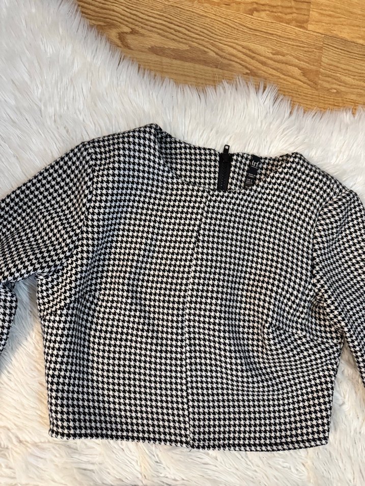 Zara Düğmeli Gri Ekose ikili takım - Görsel 2