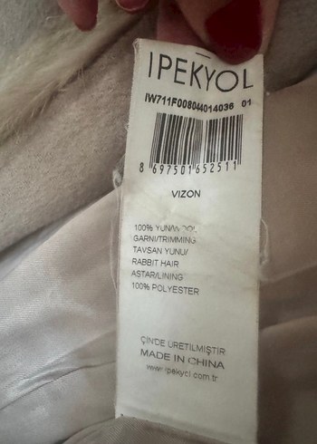 İpekyol Bej Kadın Kürk Detaylı Midi Kaban - Görsel 9