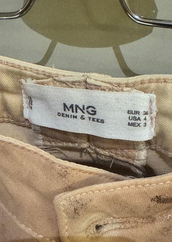 Mango Kadın Denim Dar Paça Pantolon - Görsel 4