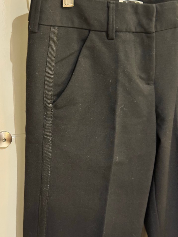 Bershka Kadın Siyah Kuşaklı Kumaş Pantolon - Görsel 2