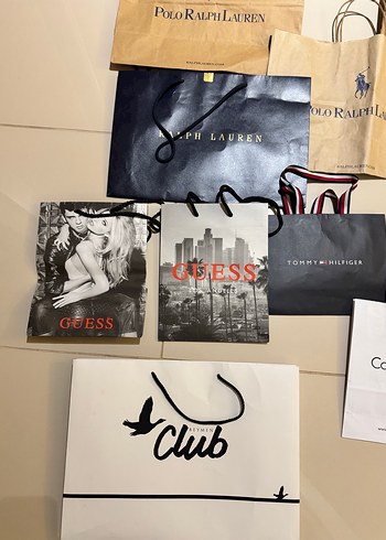 Markalı Kahverengi ve Siyah Kağıt Alışveriş Çantaları - Görsel 3