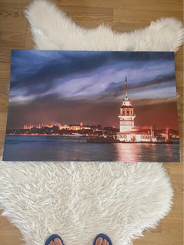Zara Home Kız kulesi ve gece kanvas tablo
