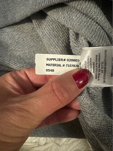 s Beden gri Renk Ralph Lauren orijinal sweatshirt