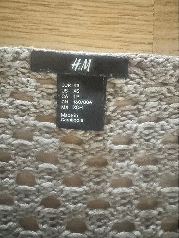 xs Beden H&M merserize kazak