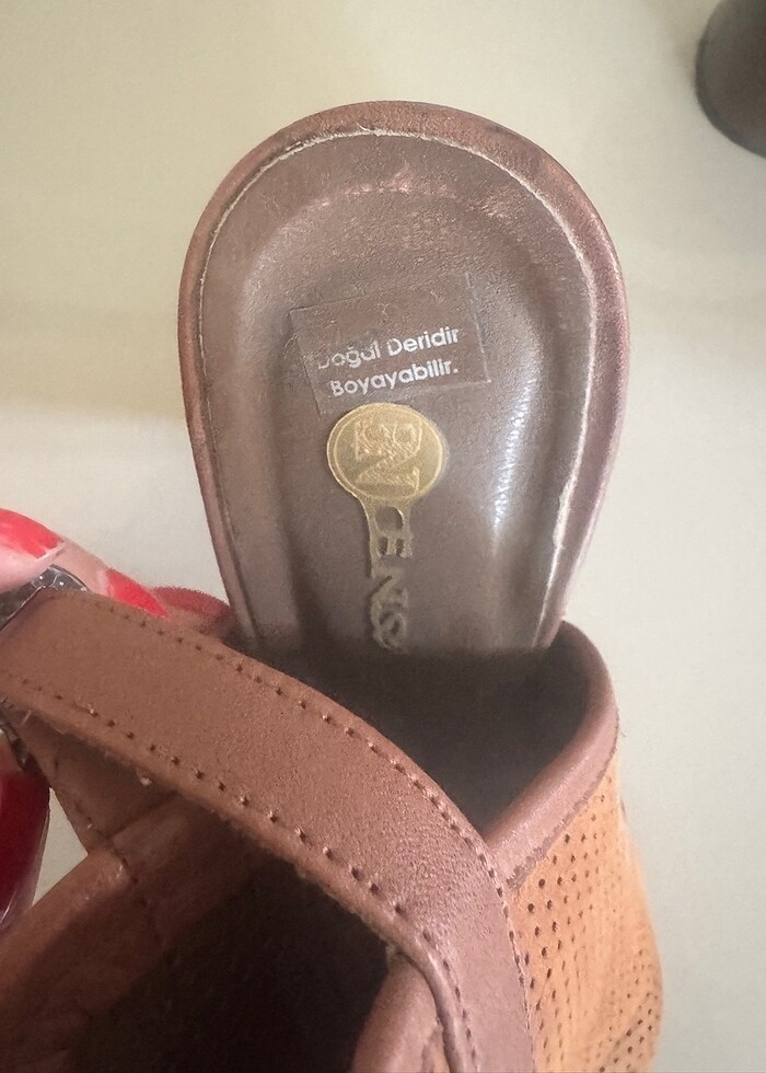 Doğal Deri Kalın Topuk Ayakkabı - Görsel 5