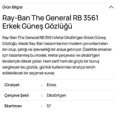 Beden Rayban gözlük