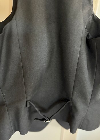 Zara Siyah Düğmeli Kadın Ofis Yeleği