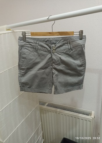 Mavi Baskılı Kadın Mini Jean Şort - Görsel 4