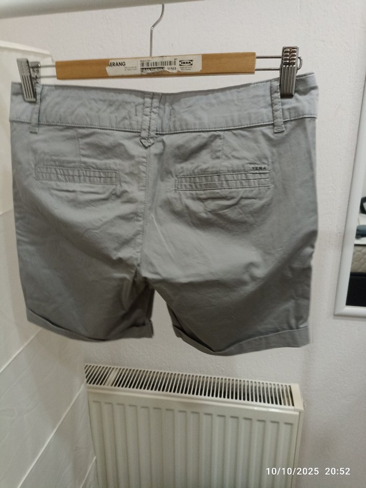 Mavi Baskılı Kadın Mini Jean Şort - Görsel 5